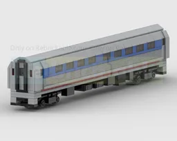4-Wide Am Trak Amfleet 1 Passenger Carriage
