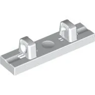 Hinge Tile 1 x 4 Locking Dual 1 Fingers on Top [8 Locking Ridges] / White