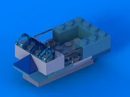 Blue & White Boat