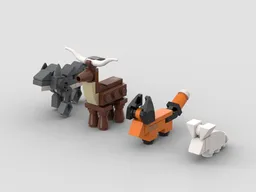 Mini Animals for set 21338 A-Frame Cabin