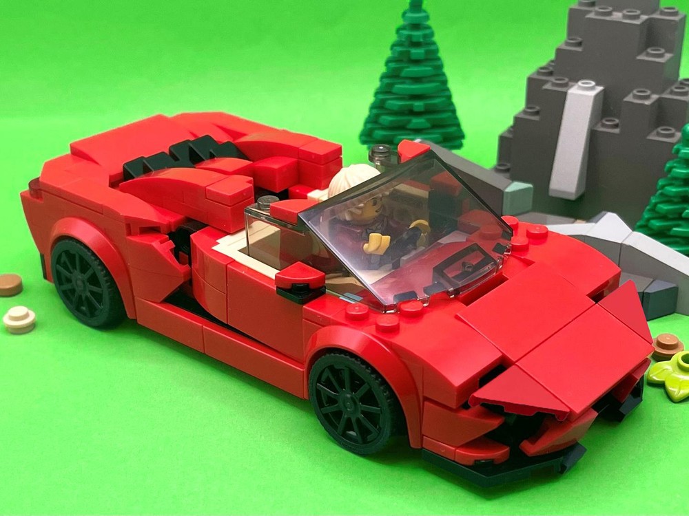 Lego 2017 Raging Bull Huracan Spyder - Red - 8 Stud Speed Champions