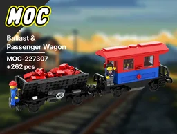Ballast & Passenger Wagon | Trains | City | Western