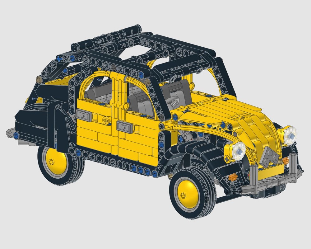 Lego Citroen 2CV - Charleston Yellow / Black