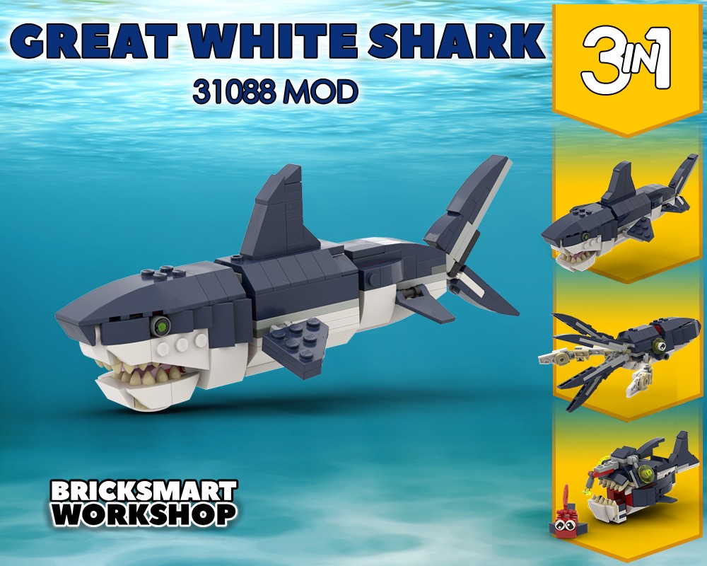 Lego Great White Shark 31088 Mod