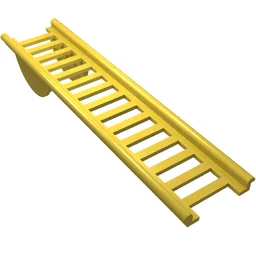 Ladder 16 x 4 with Semi-Circular Pivot / Yellow