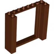 Door Frame Double 2 x 8 x 6 / Reddish Brown