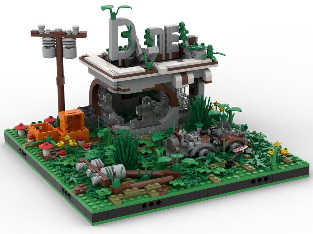 Lego Diner Area Apocalypse