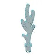 Wave / Flame Rounded with Base Rim / Glitter Trans-Light Blue