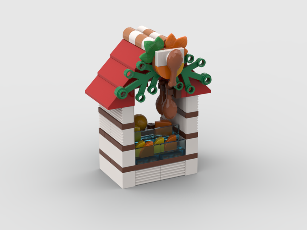 Lego Christmas Market Stall: Meat & Cheese