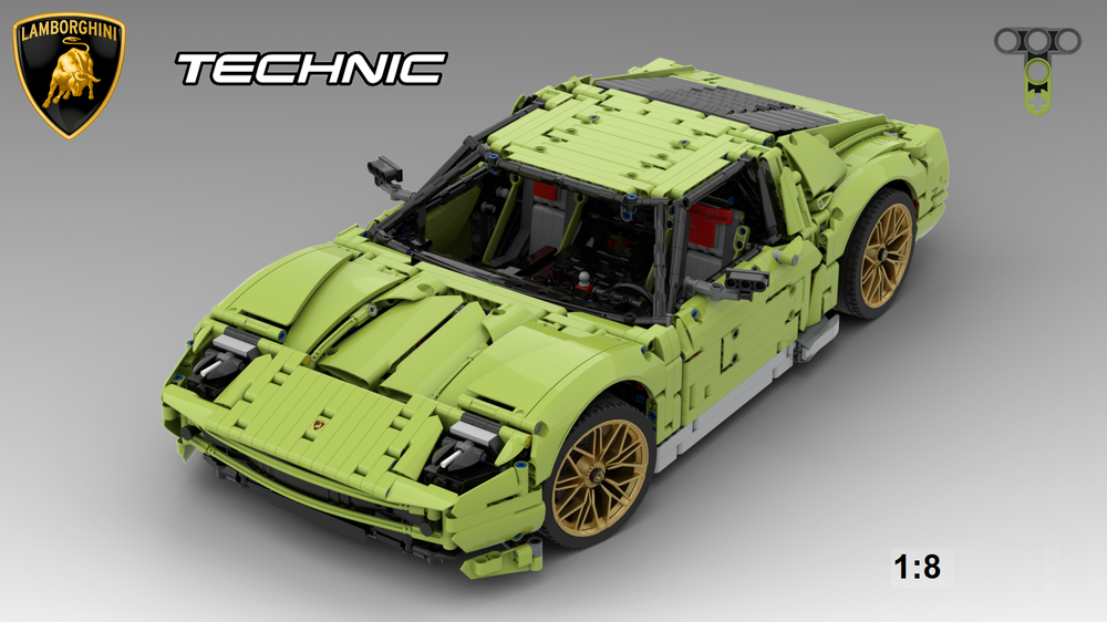 Lego 42115 Lamborghini Miura Concept - alternate build