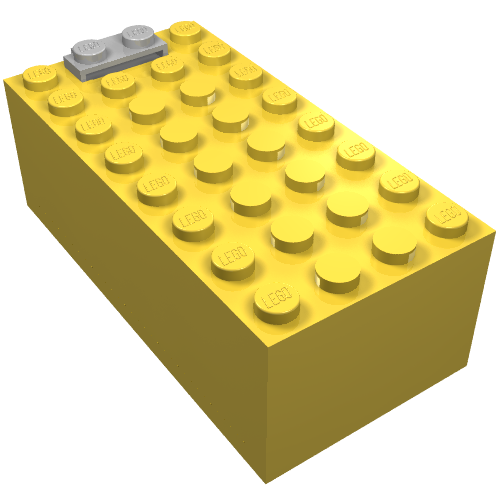 Lego Battery Box, 9V Small [Complete Assembly] / Yellow