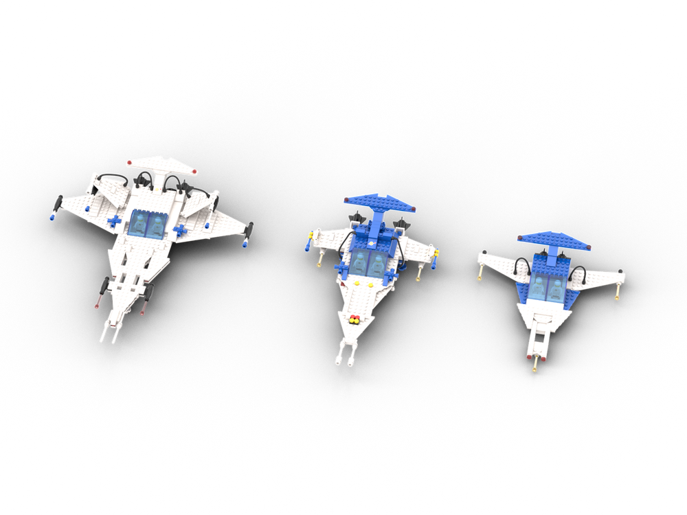 Lego Spaceships from the comic Jim Spaceborn