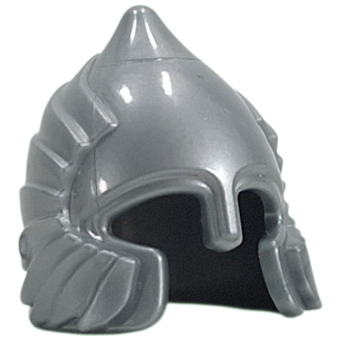 Lego Helmet, Castle / Fantasy with Sculpted Wings / Flat Silver