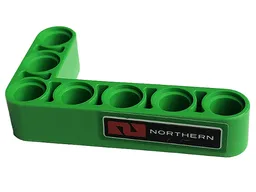 Technic, Liftarm, Modified Bent Thick L-Shape 3 x 5 with 'NORTHERN' Pattern Model Right Side (Sticker) - Set 42129