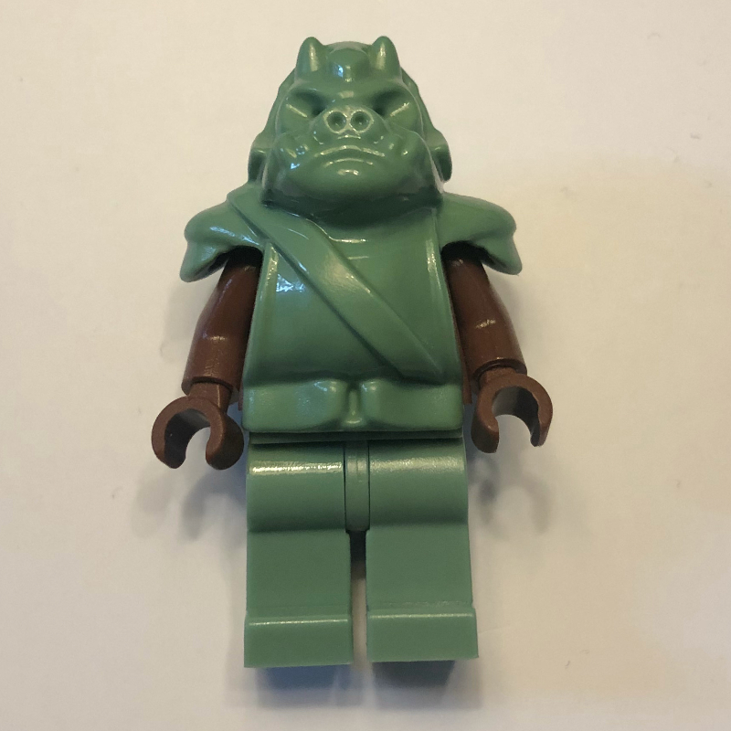 Lego Gamorrean Guard, Plain Head, Reddish Brown Torso