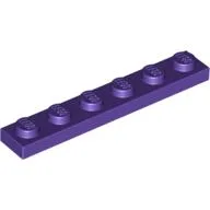 Plate 1 x 6 / Dark Purple