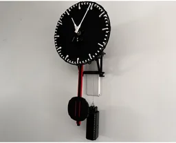 Wall Mounted Clock - weight drive with automatic rewind