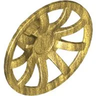 Wheel Cover 9 Spoke - 24mm D. / Pearl Gold