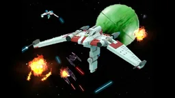 Minifigure-scale V-19 Torrent starfighter