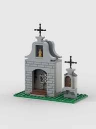 Straßenaltar , Flurkreuz - Roadside wayside shrine altars , floor cross