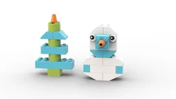 10694 Christmas tree and Snowman