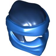 Lego Wrap with Short Back Knot Smooth, Blue Mask pattern / Dark Blue
