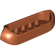 Lego Duplo Boat / Canoe 2 x 8 / Dark Orange
