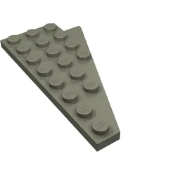 Wedge Plate 8 x 4 Wing Left / Dark Gray