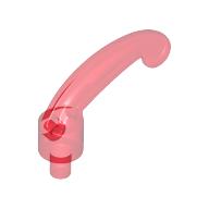 Lego Headwear Accessory Plume / Feather Small with Pin / Trans-Red