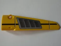 Technic, Panel Fairing # 5 Long Smooth, Side A with Black Line and Grille Pattern (Sticker) - Set 8043