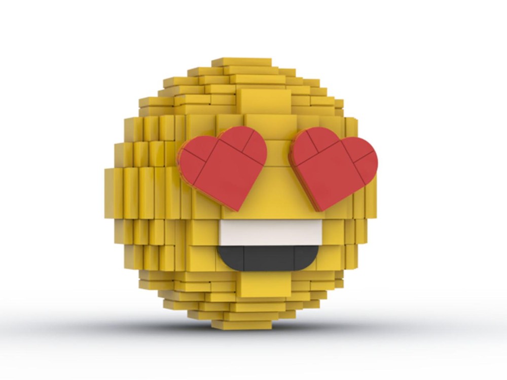 Lego Heart Eyes Emoji
