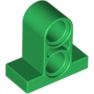 Lego Technic Pin Connector Plate 1 x 2 x 1 2/3 [Two Holes On Top] / Green