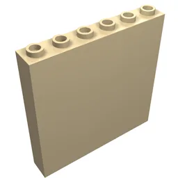 Brick 1 x 6 x 5 / Tan
