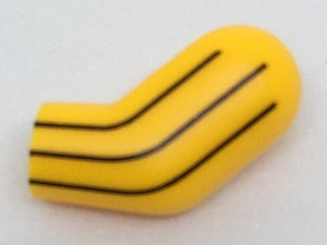 Lego Arm, Left with 3 Black Stripes Pattern