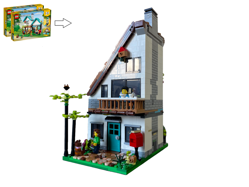 Lego Cozy Home Modular Alternate build of 2x31139 Cozy House