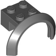 Lego Wheel Arch, Mudguard 4 x 2 1/2 x 2 with 2 x 2 Plate