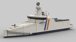 Futuristic Coast Guard Vessel