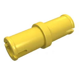 Technic Pin without Friction Ridges Lengthwise / Yellow