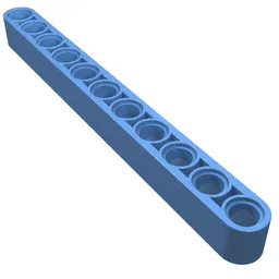 Technic Beam 1 x 11 Thick / Medium Blue