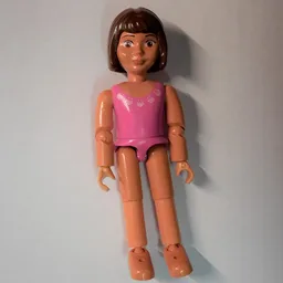 Belville Figure Articulated Elbows, Child, Female, Brown Hair, Dark Pink Swimsuit / Nougat