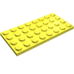 Plate 4 x 8 / Bright Light Yellow
