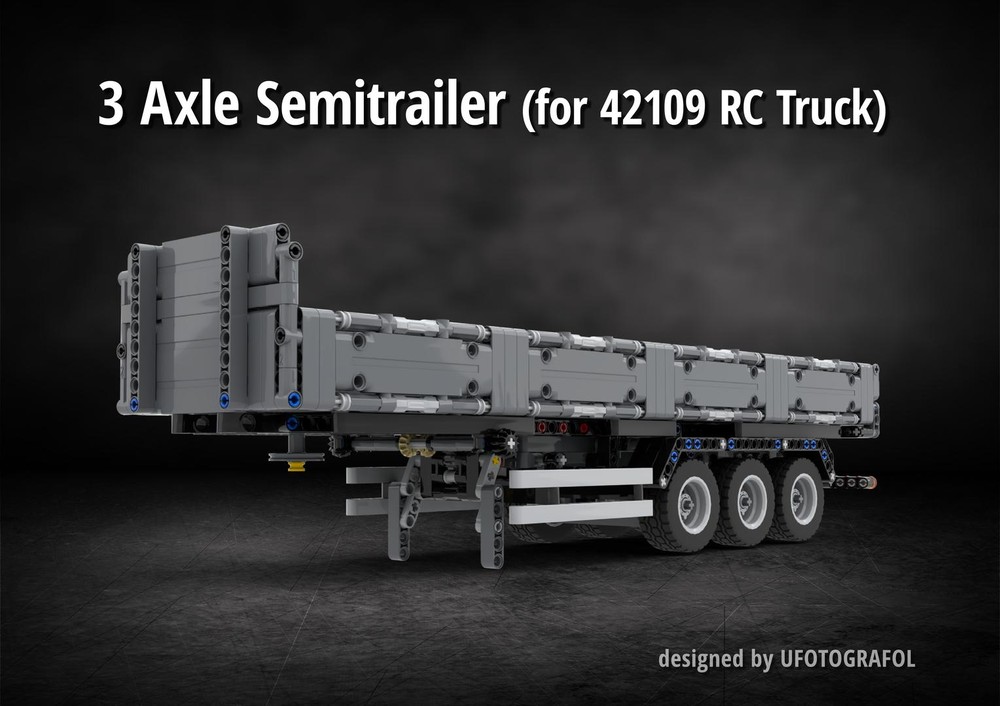 Lego 3 Axle Semitrailer (for 42109 RC Truck)