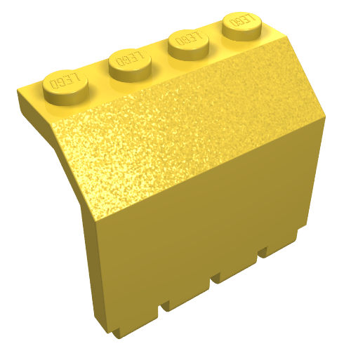 Lego Hinge Panel 2 x 4 x 3 1/3 / Yellow