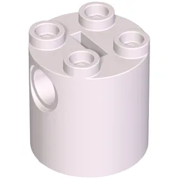 Brick Round 2 x 2 x 2 Robot Body, Axle Holder '+' Orientation / Lavender