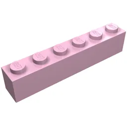 Brick 1 x 6 / Bright Pink