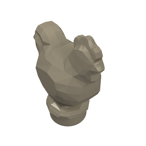 Lego Animal, Chicken [Plain] / Dark Tan