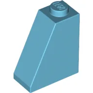 Brick Sloped 65° 2 x 1 x 2 / Medium Azure