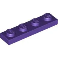 Plate 1 x 4 / Dark Purple