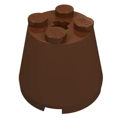 Cone 3 x 3 x 2 / Reddish Brown