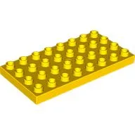 Duplo Plate 4 x 8 / Yellow